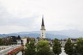Villach Parish Church Steeple, Carinthia, Austria Royalty Free Stock Photo